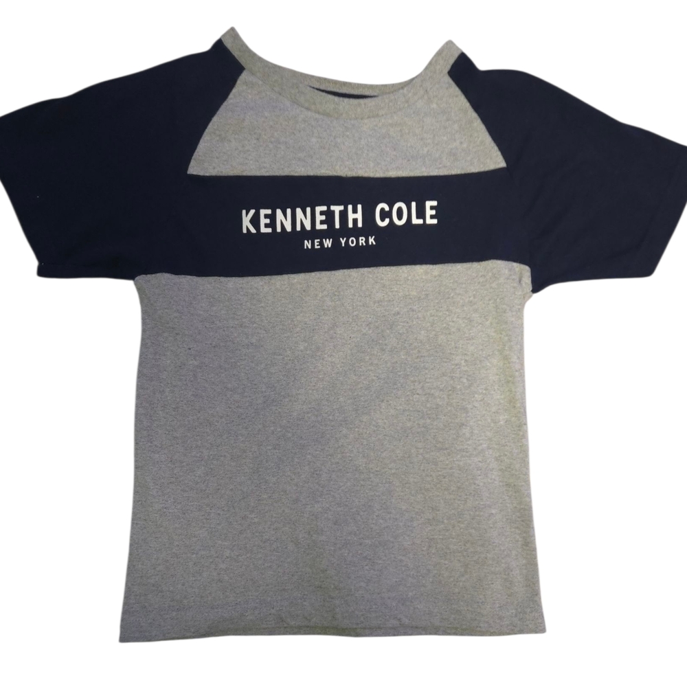 Kenneth Cole Kids Gray and Black Raglan T-Shirt‎